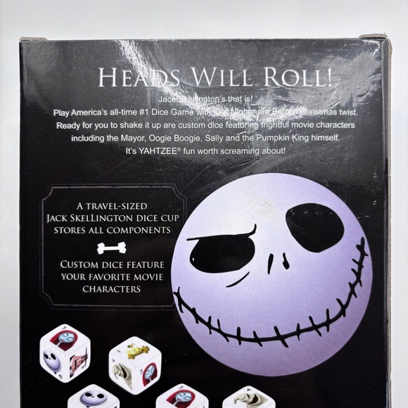New Yahtzee Custom Dice Game Tim Burtons The Nightmare Before Christmas Ages 8+ - Picture 6 of 8